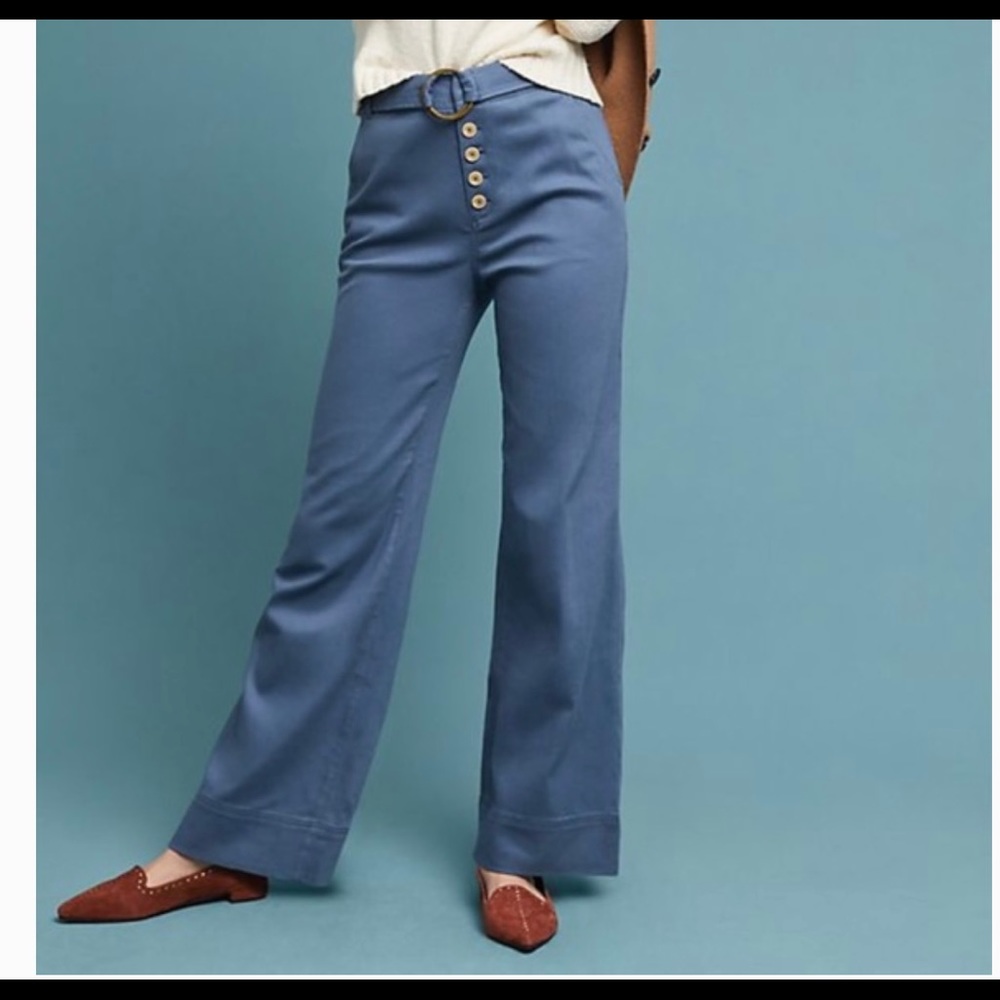 Anthropologie Wide Leg Cassidy Pants